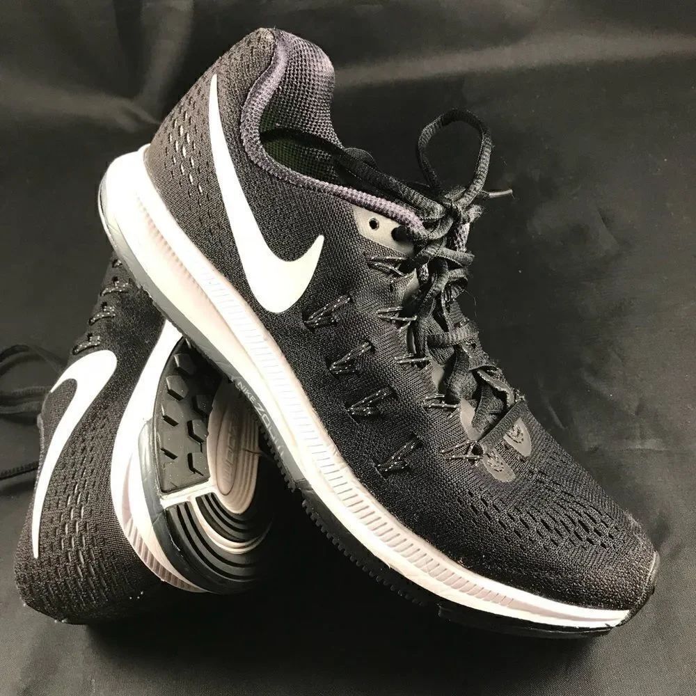 Nike Air Zoom Pegasus 33 Black white 7.5